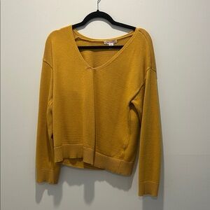 Joe Fresh Mustard V-Neck Sweater